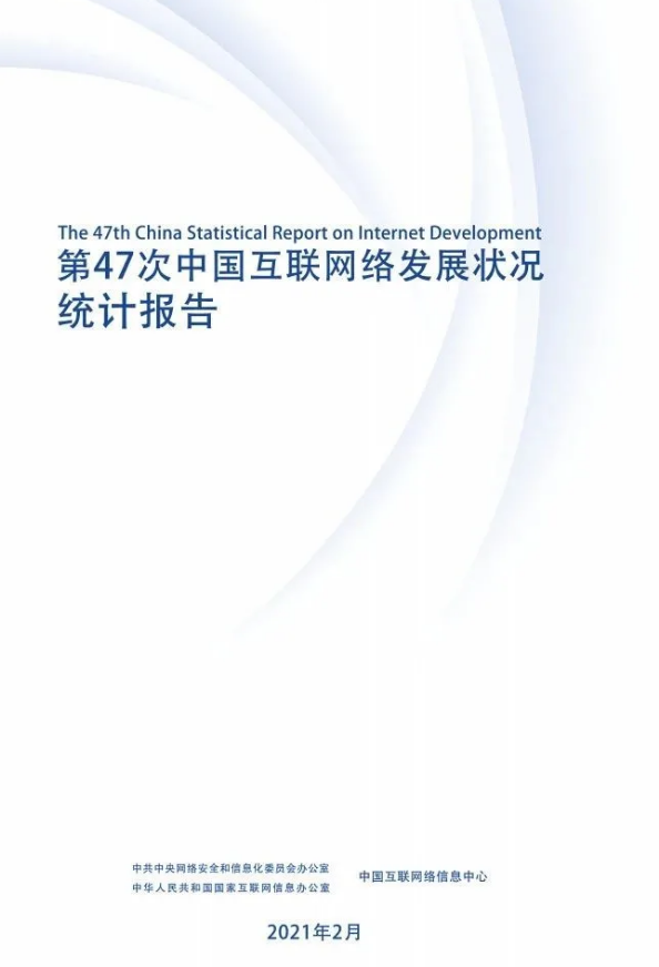 CNNIC发布第47次《中国互联网络发展状况统计报告》