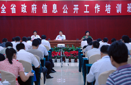 省政府办公厅党组副书记王春生在讲话省保密局局长洪克良在进行专题